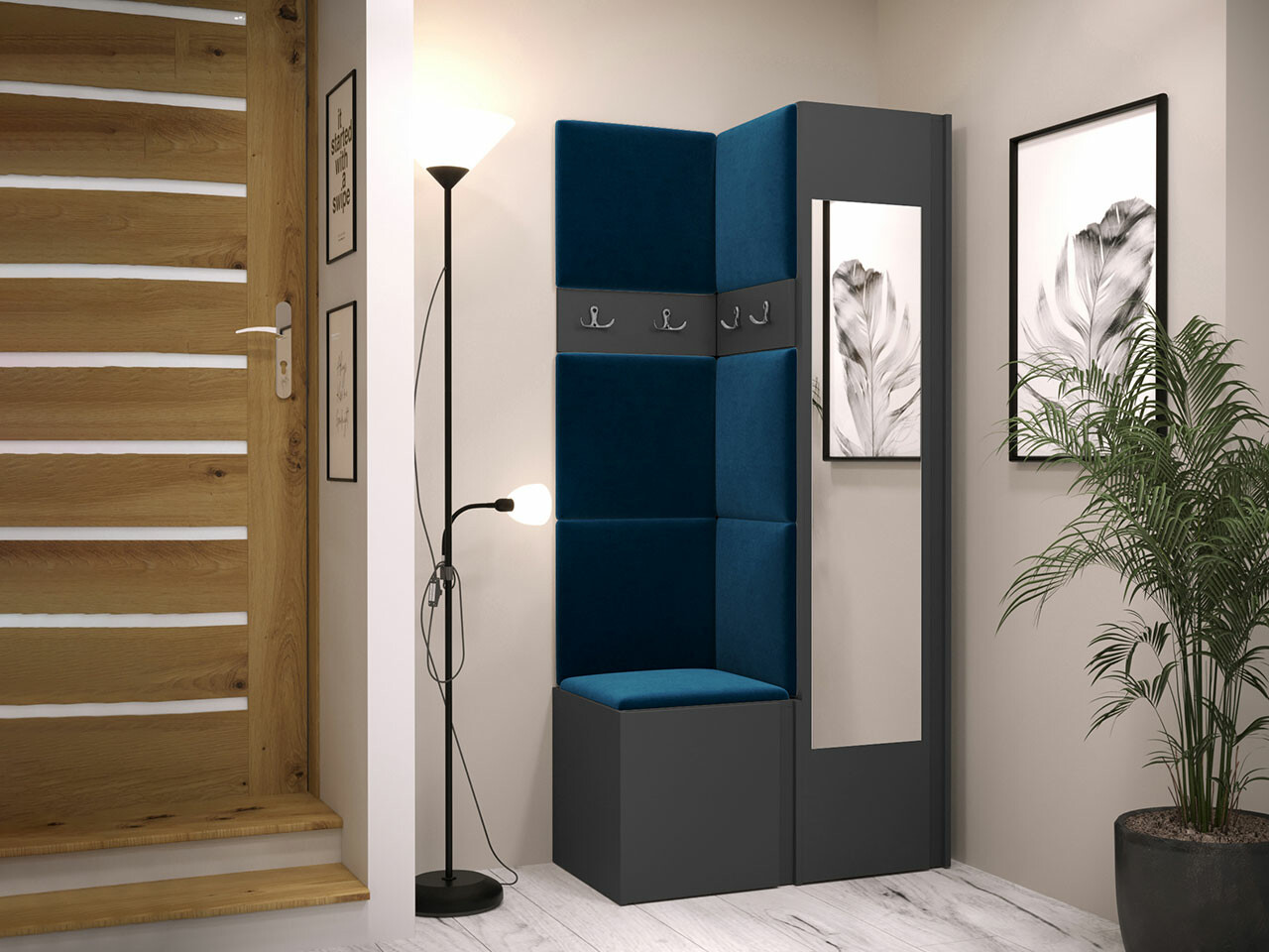 Gangmeubelset Hartford 354 (Grafiet)