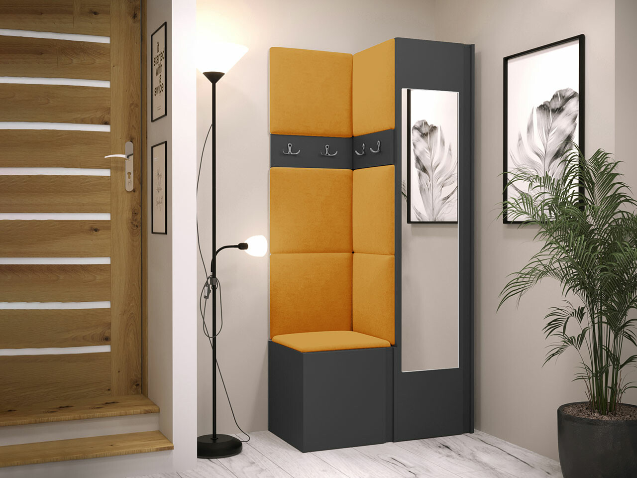 Gangmeubelset Hartford 354 (Grafiet)