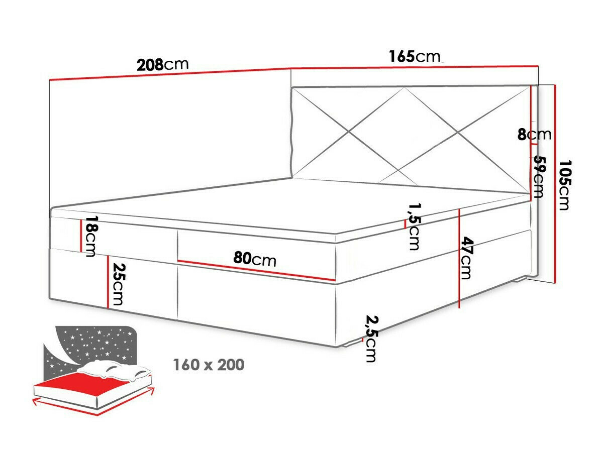 Boxspring Memphis 117 (Itaka 10)