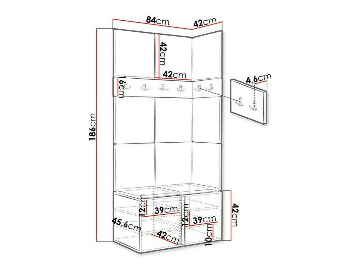Gangmeubelset Hartford 264 (Wit)