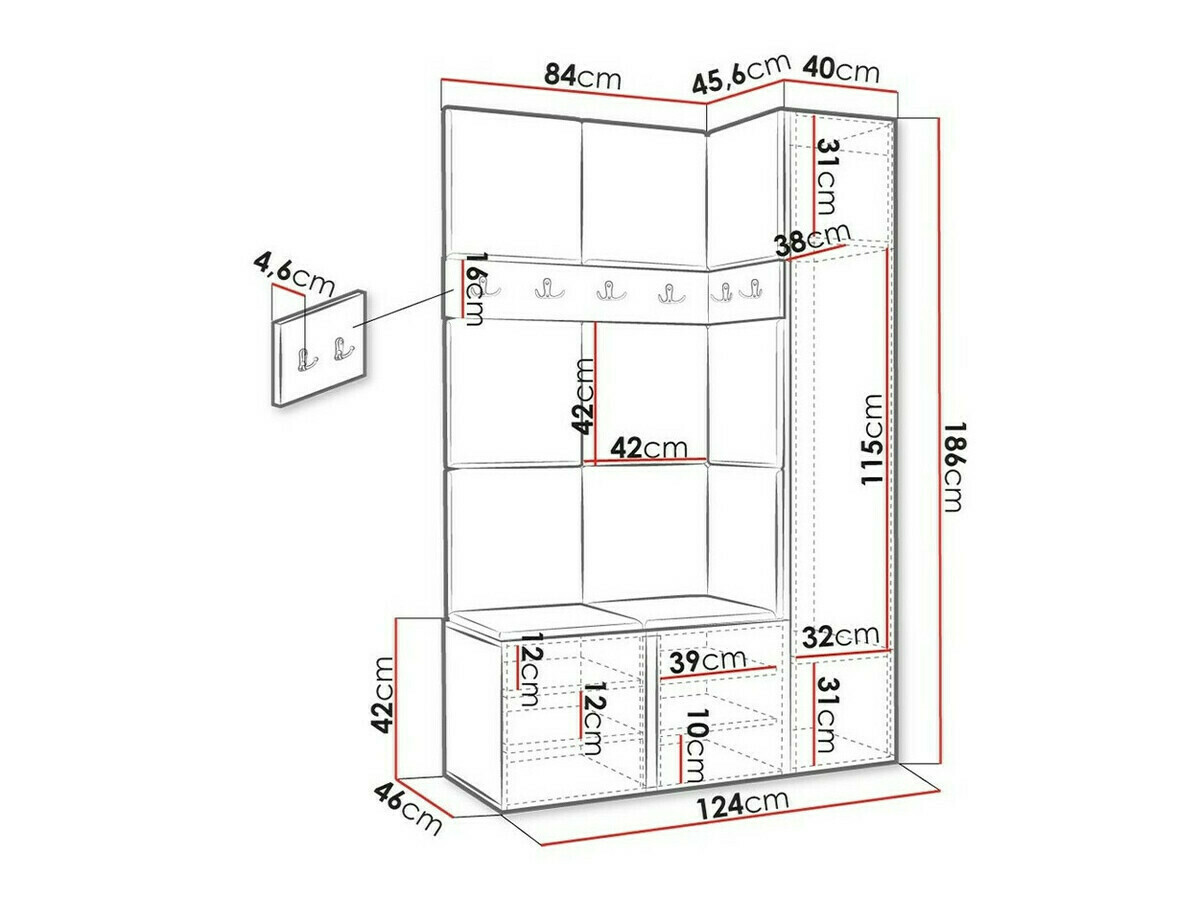 Gangmeubelset Hartford 277 (Wit)