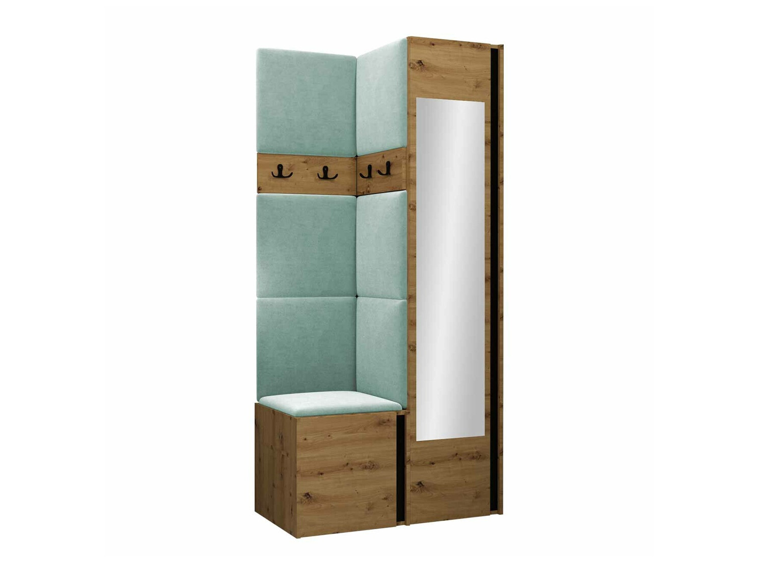 Gangmeubelset Hartford 354 (Artisan eiken + Zwart)