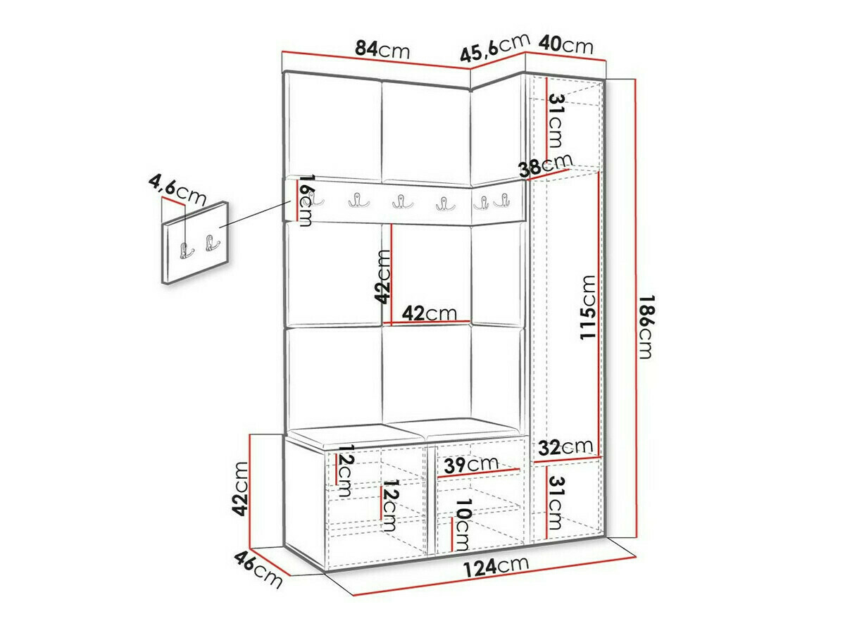 Gangmeubelset Hartford 471 (Artisan eiken)