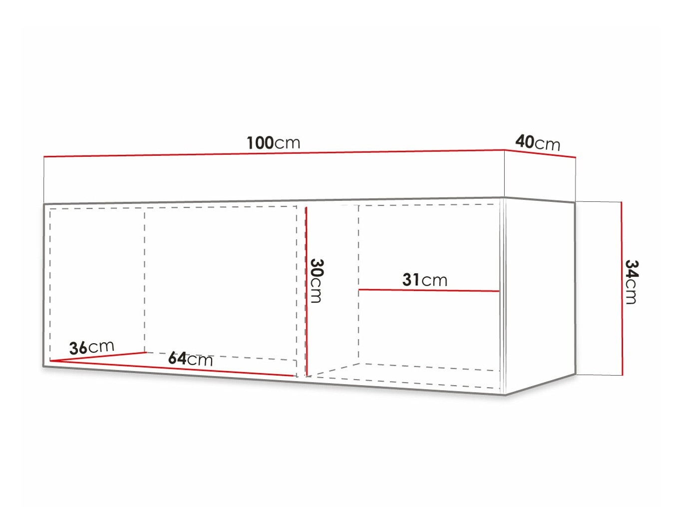 TV-meubel Elblaru 105 (Zwart)