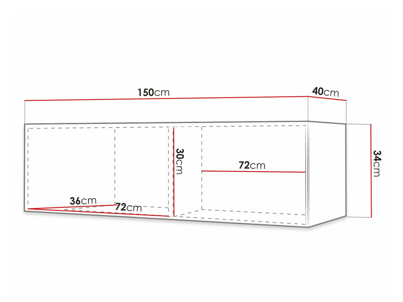 TV-meubel Elblaru 106 (Zwart)