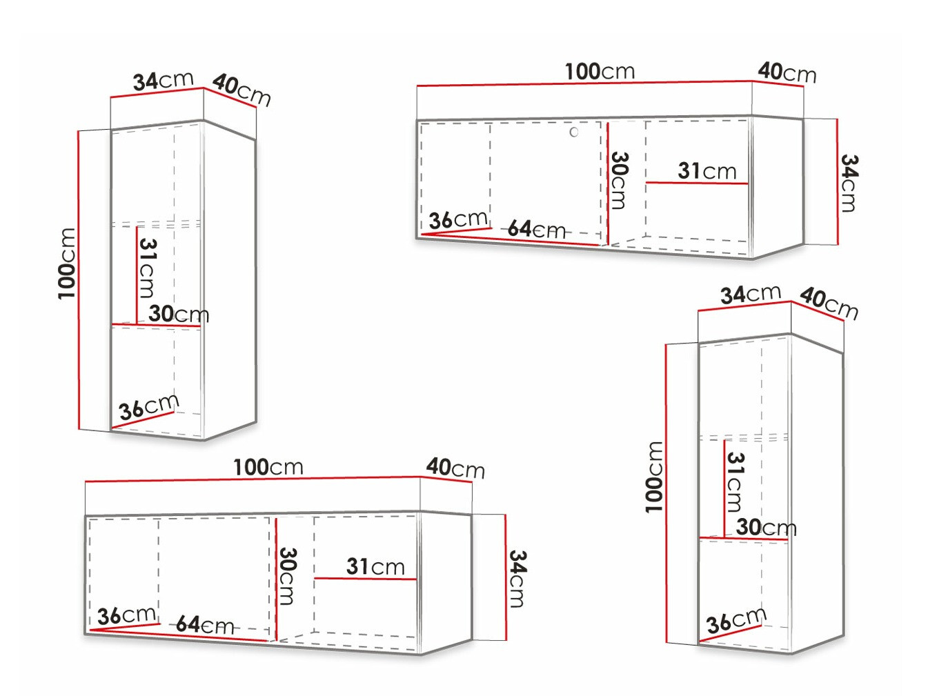 Woonkamerset Elblaru 107 (Zwart)