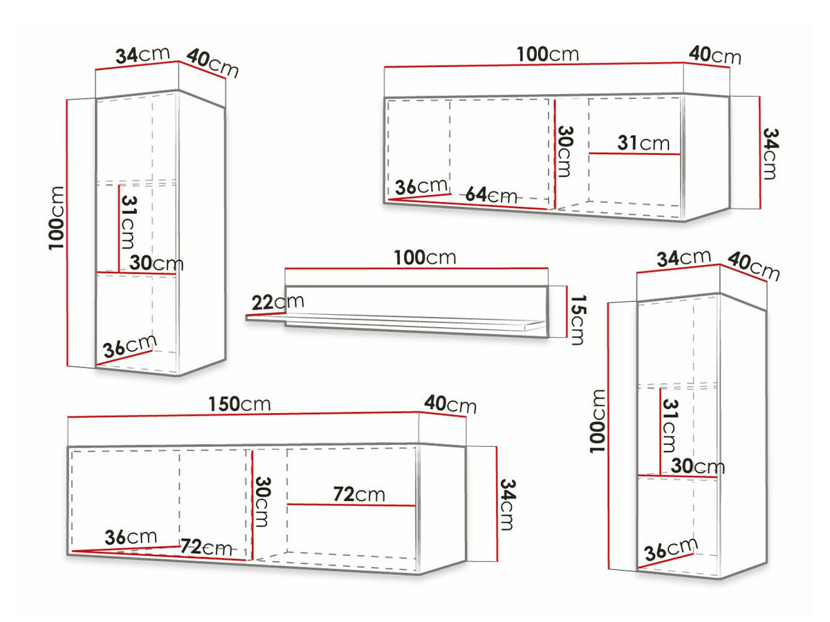 Woonkamerset Elblaru 108 (Wit)