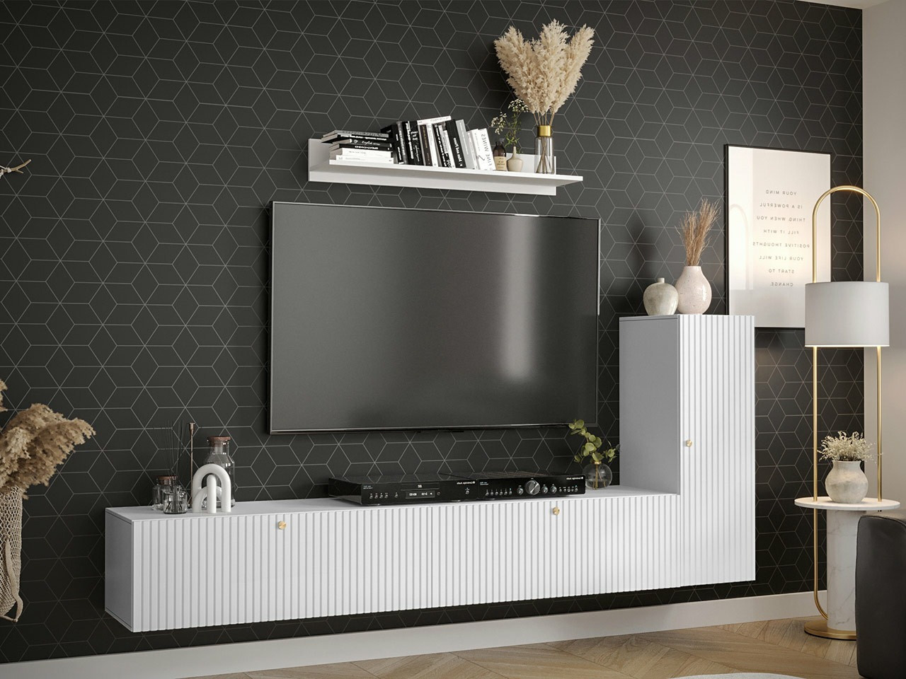 Woonkamerset Elblaru 109 (Wit)