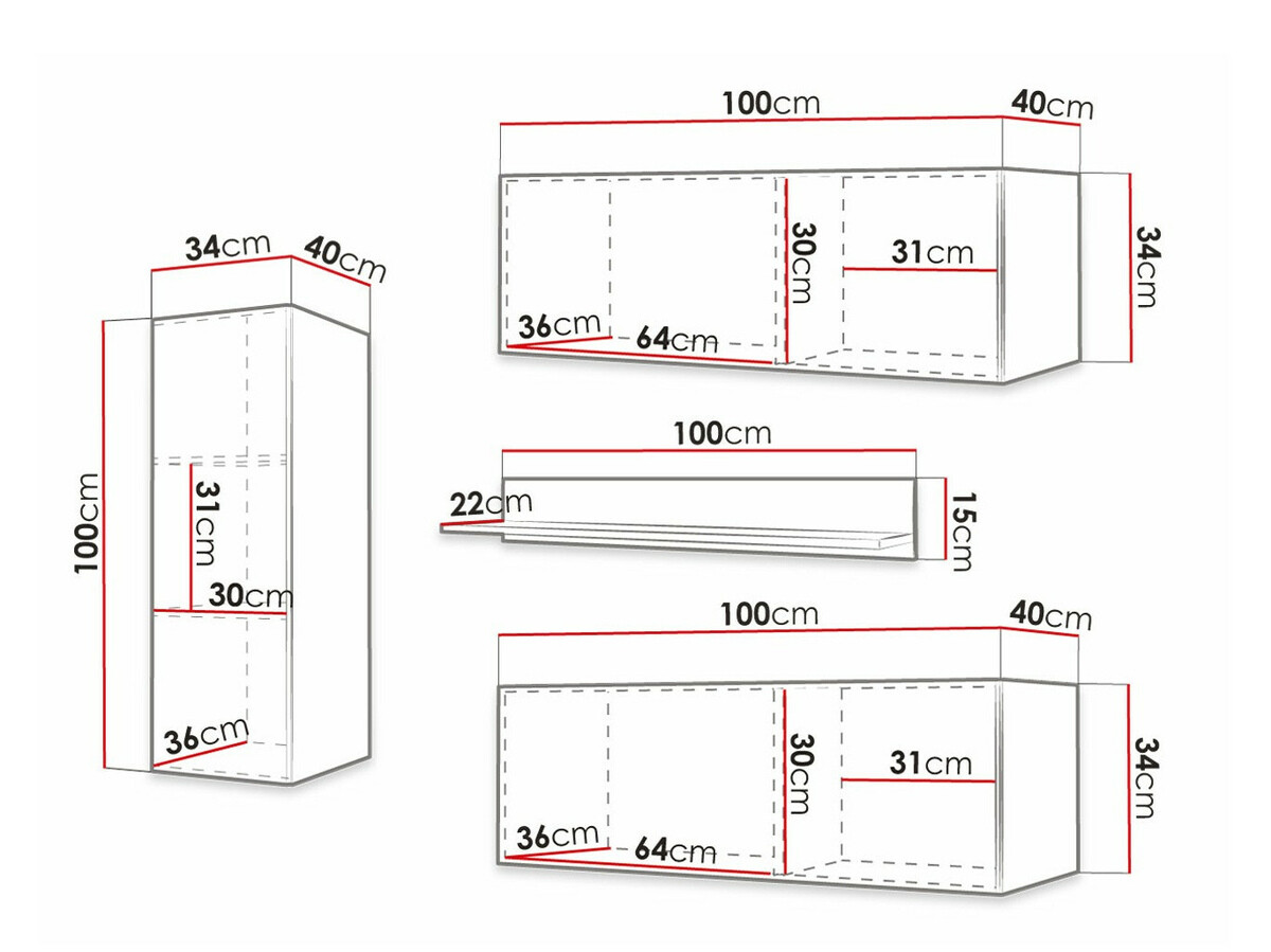 Woonkamerset Elblaru 109 (Wit)