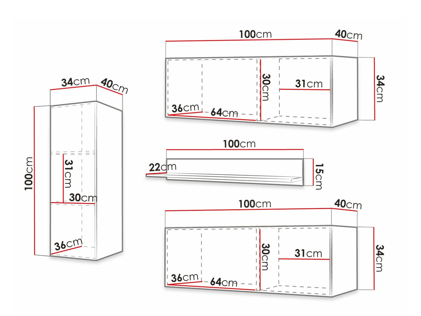 Woonkamerset Elblaru 109 (Zwart)