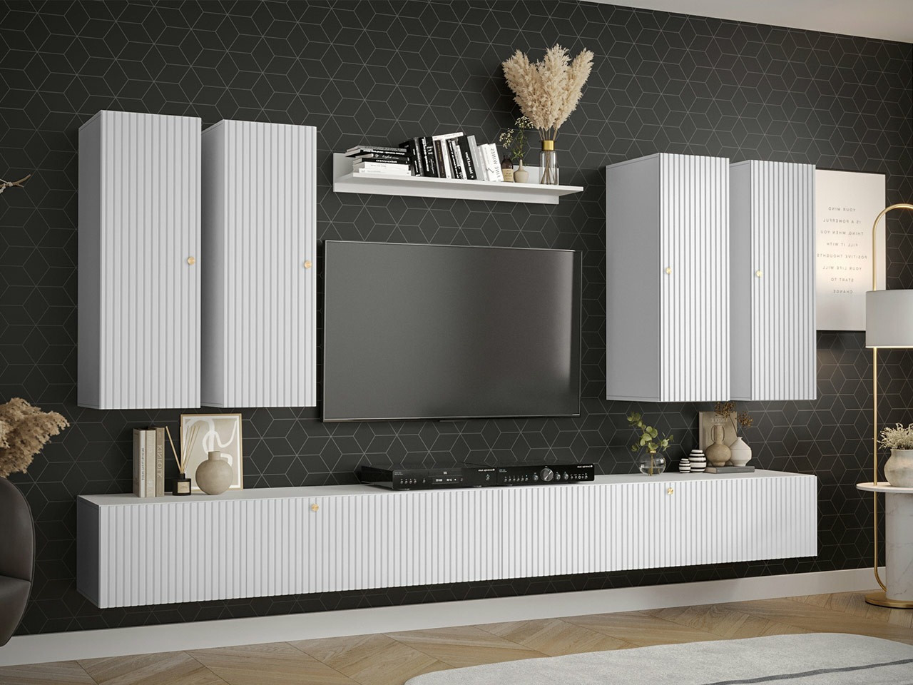 Woonkamerset Anulio IV (Wit)