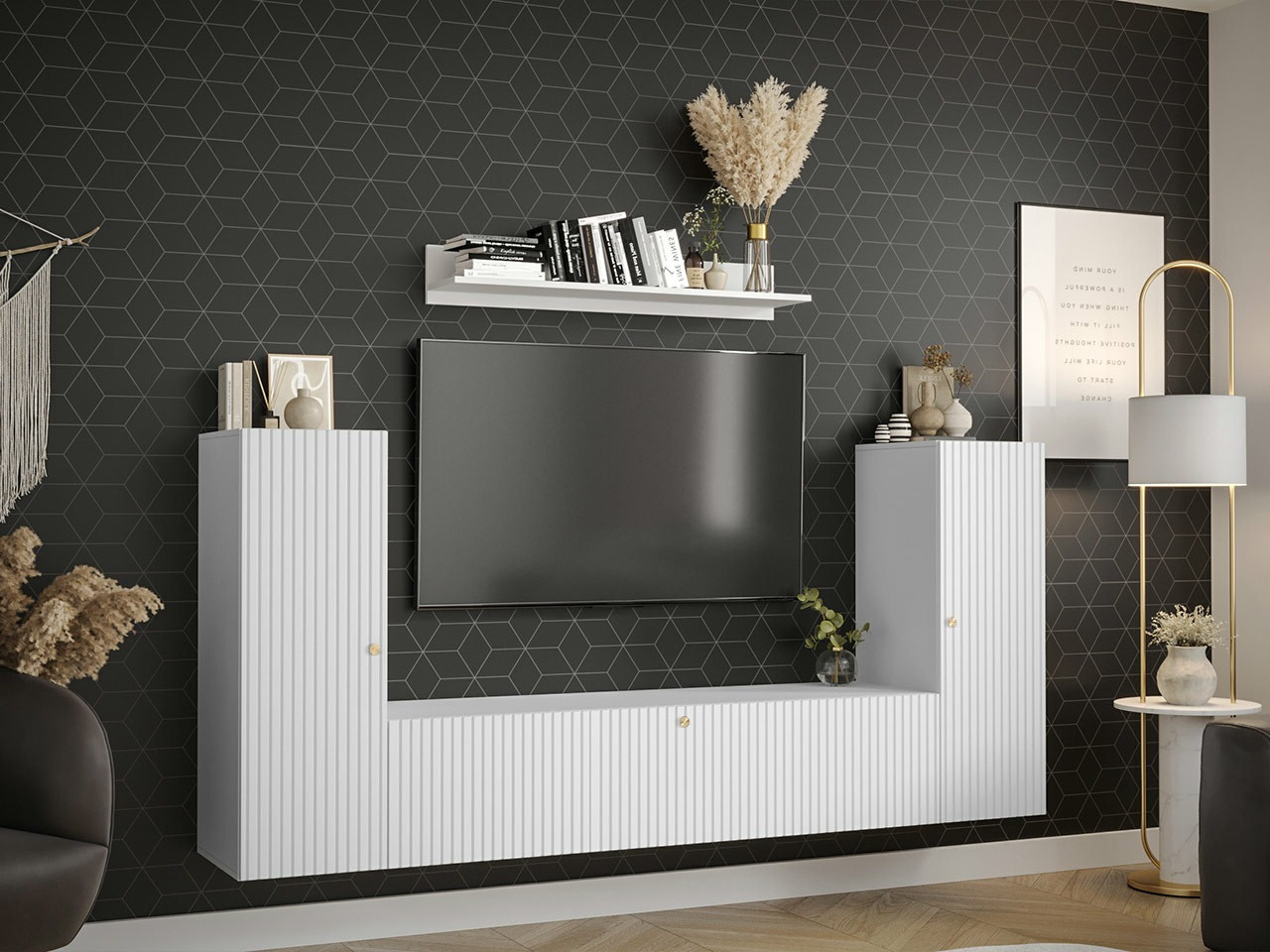 Woonkamerset Elblaru 113 (Wit)