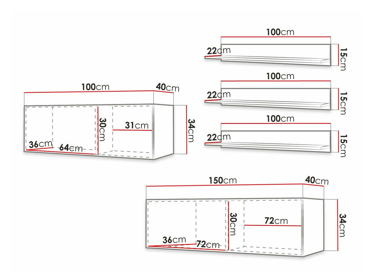 Woonkamerset Elblaru 114 (Wit)