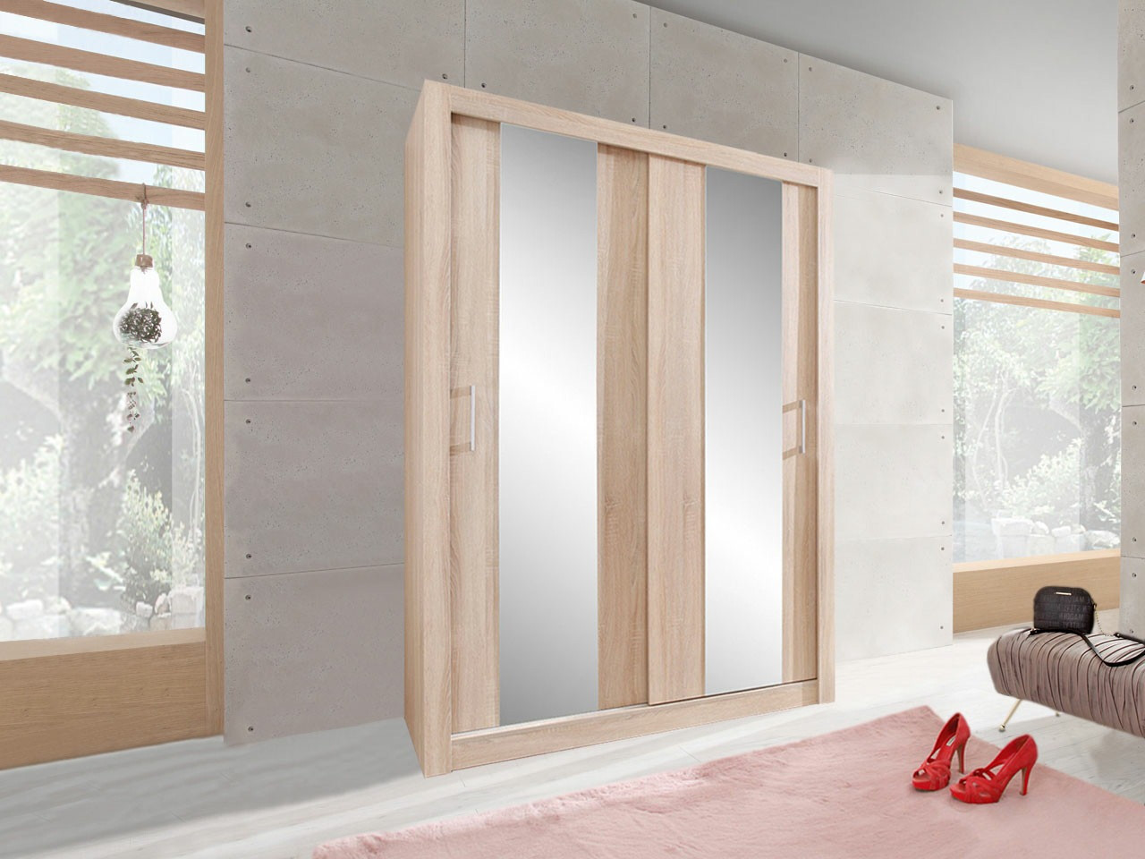 Kledingkast Omaha 132 (Sonoma eik)