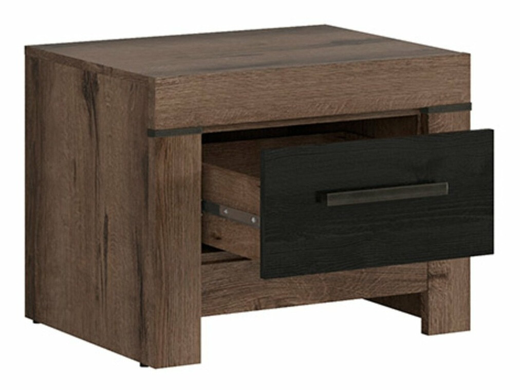 Nachtkastje Dunfelu 109 (Klooster eik + zwart eik)