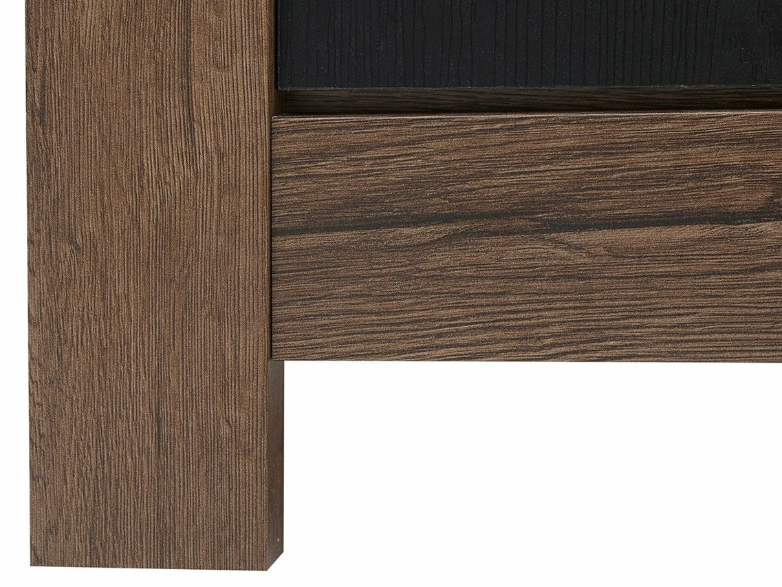 TV-meubel Dunfelu 104 (Klooster eik + Zwart eik)