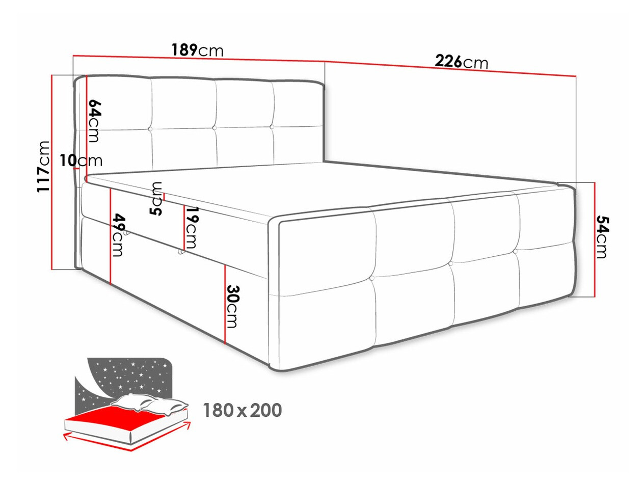 Boxspring ComfiDream Tirara (Fresh 1)