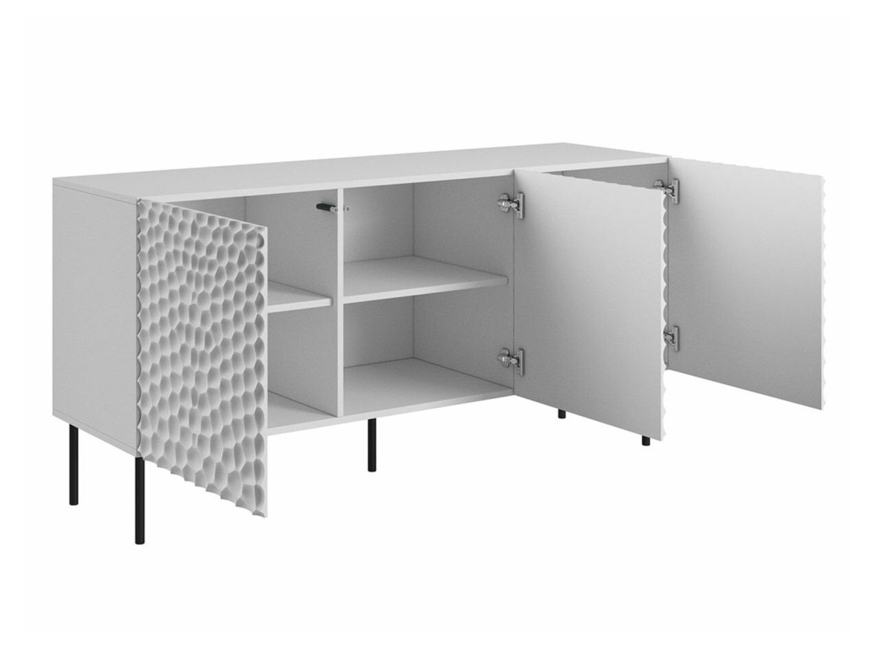 Dressoir Charlotte 169 (Wit + Zwart)