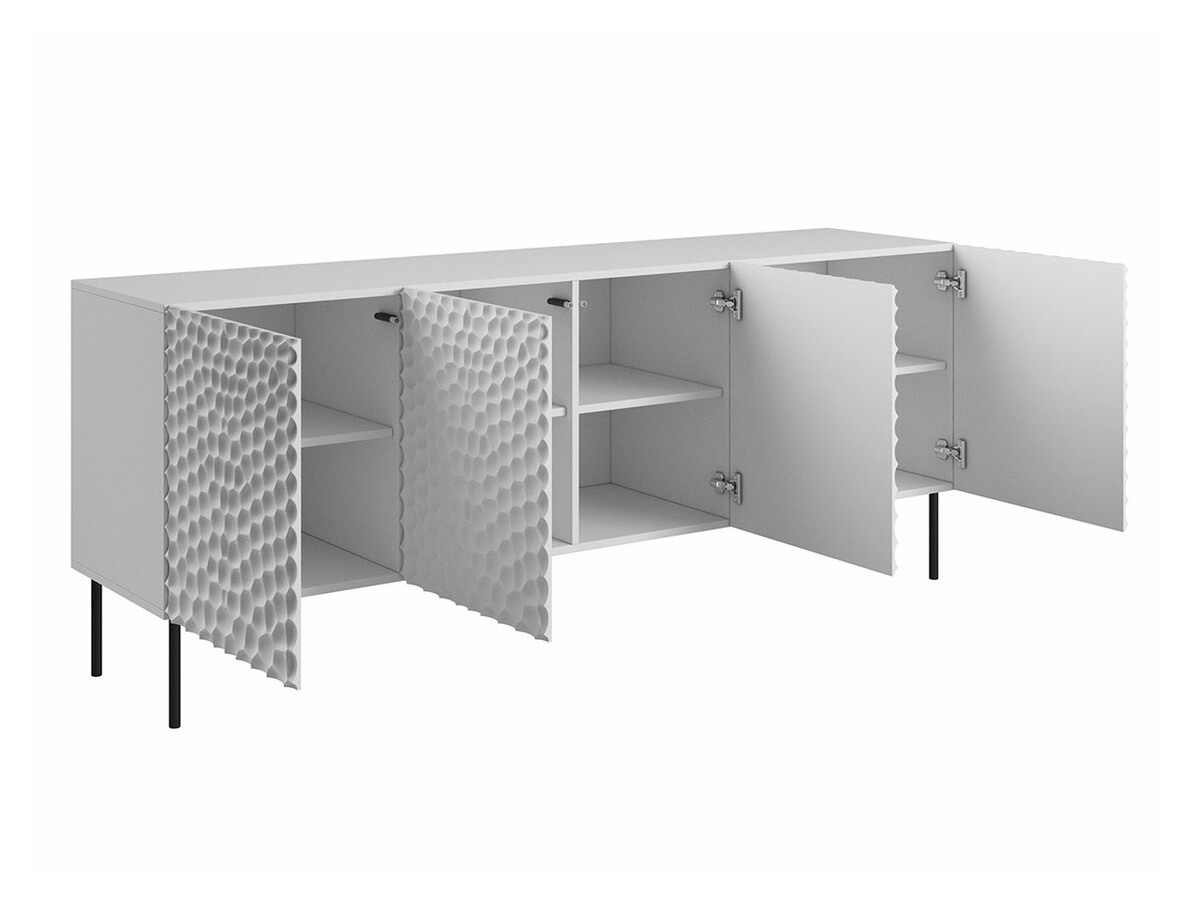 Dressoir Charlotte 170 (Zwart + Gouden)