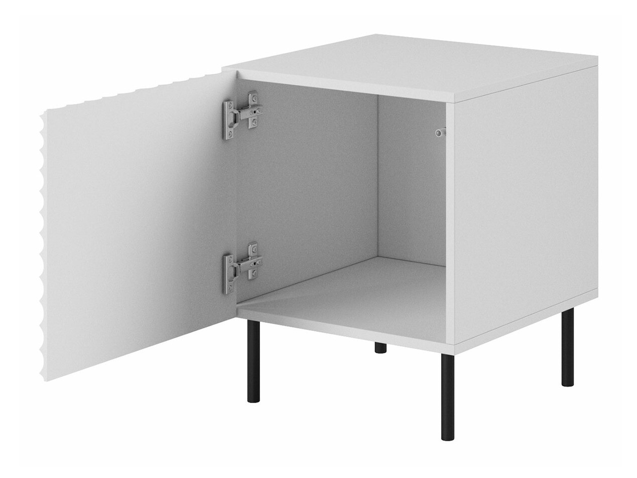 Een set nachtkastjes Charlotte 172 (Wit + Zwart)