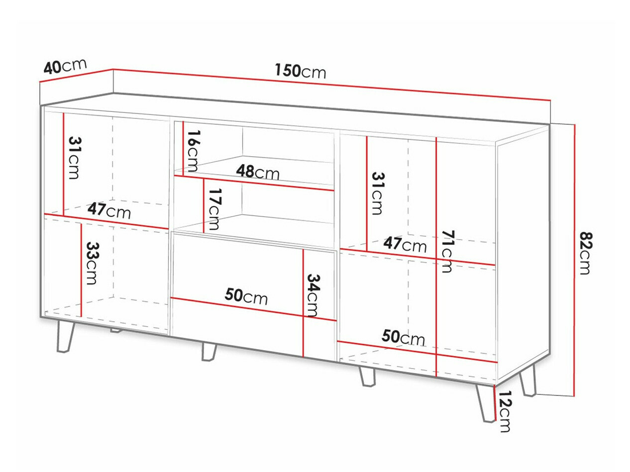 Ladekast Comes (Wotan eik)