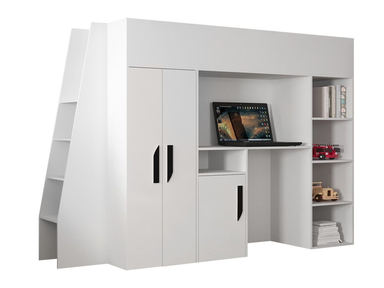 Hoogslapers Hartford 355 (Wit + Glanzend wit + Zwart)