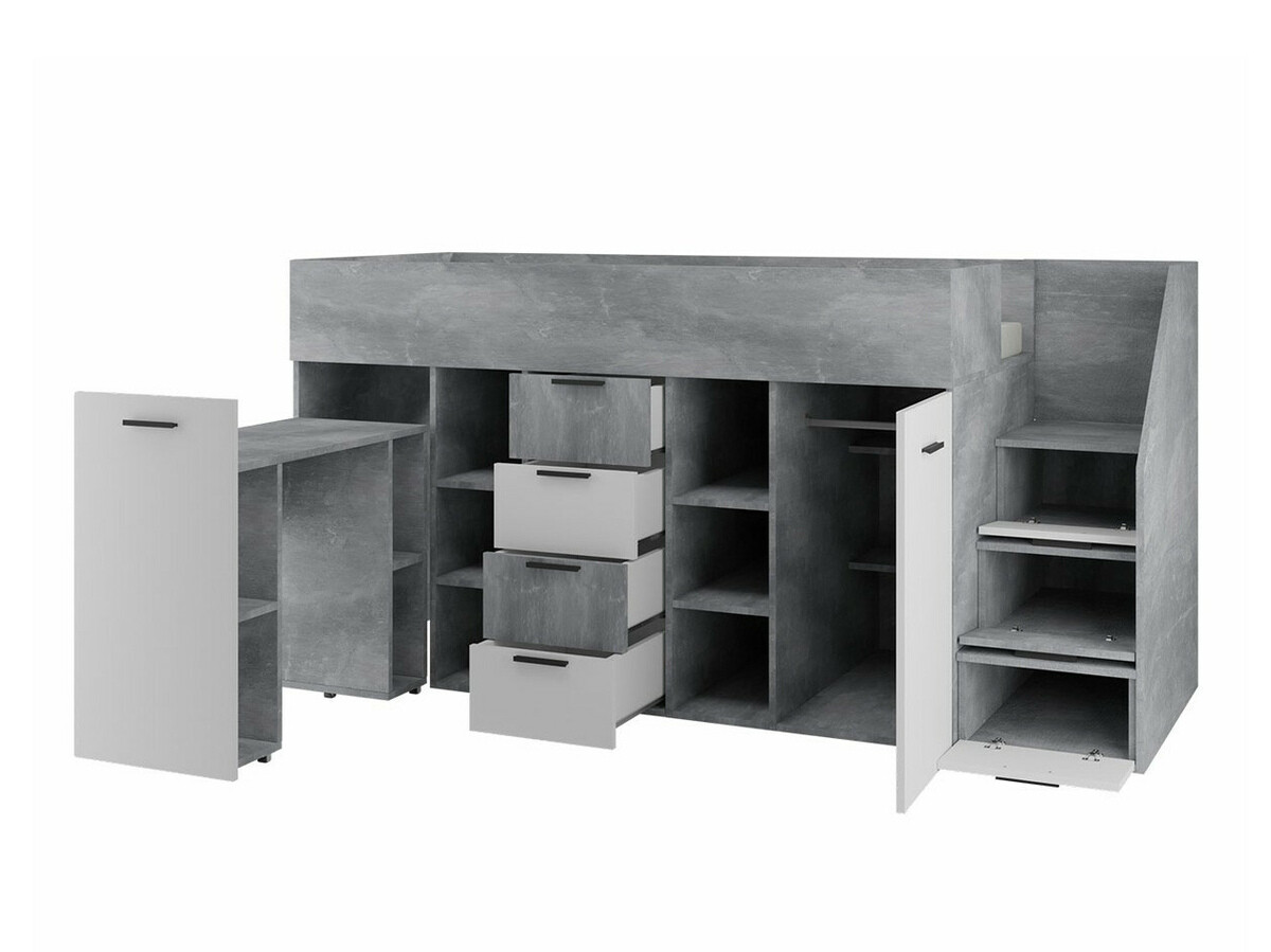 Hoogslapers Hartford 364 (Beton + Wotan eik)