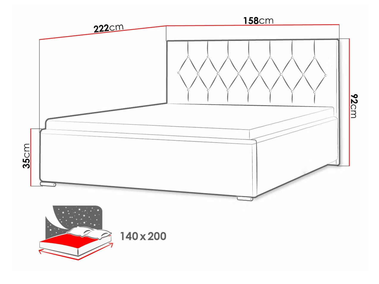 Bed Baltimore 160 (Mikrofaza 05)