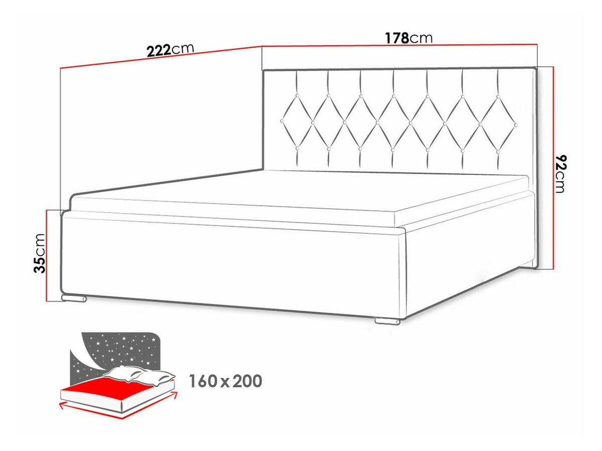Bed Baltimore 160 (Mikrofaza 20)