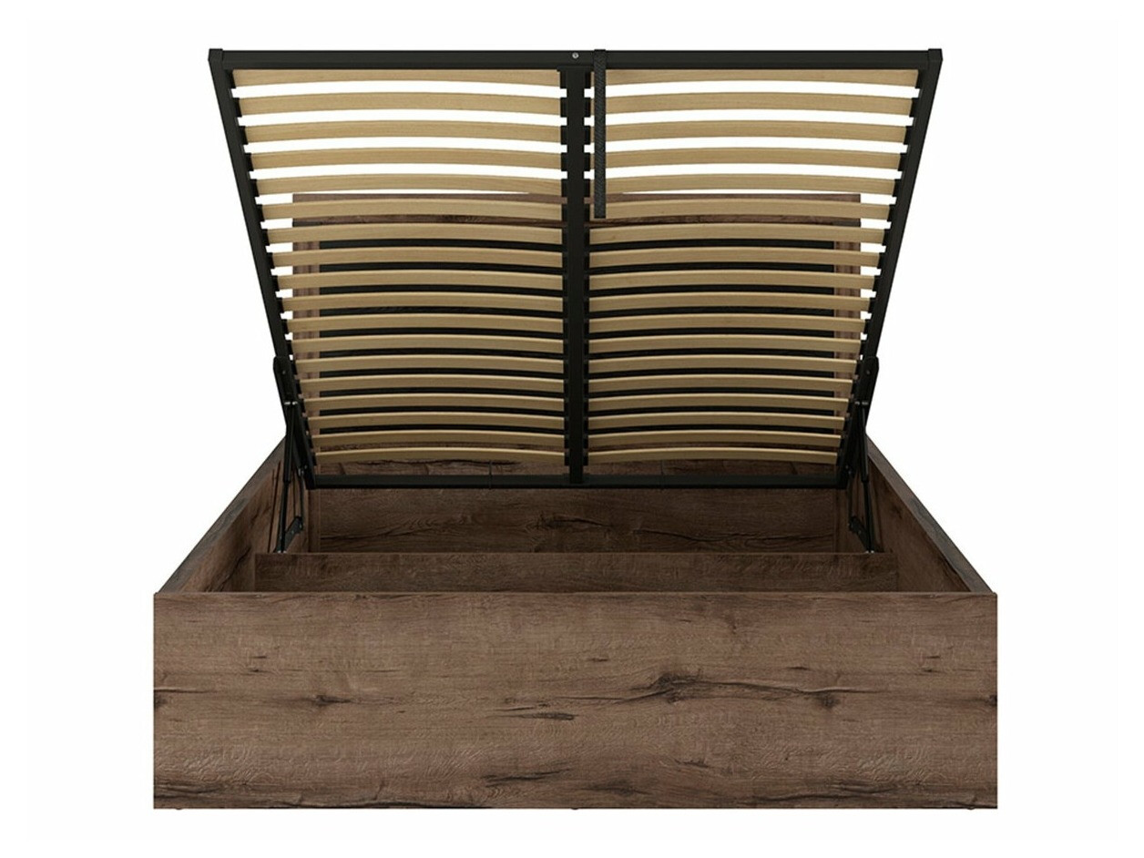 Bed Dunfelu 112 (Klooster eik + Zwart eik)