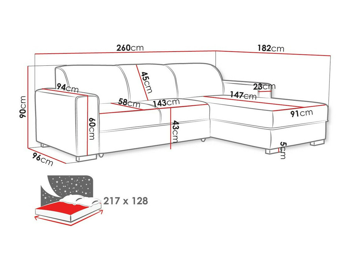 Hoekbank Columbus 186 (Crown 2)