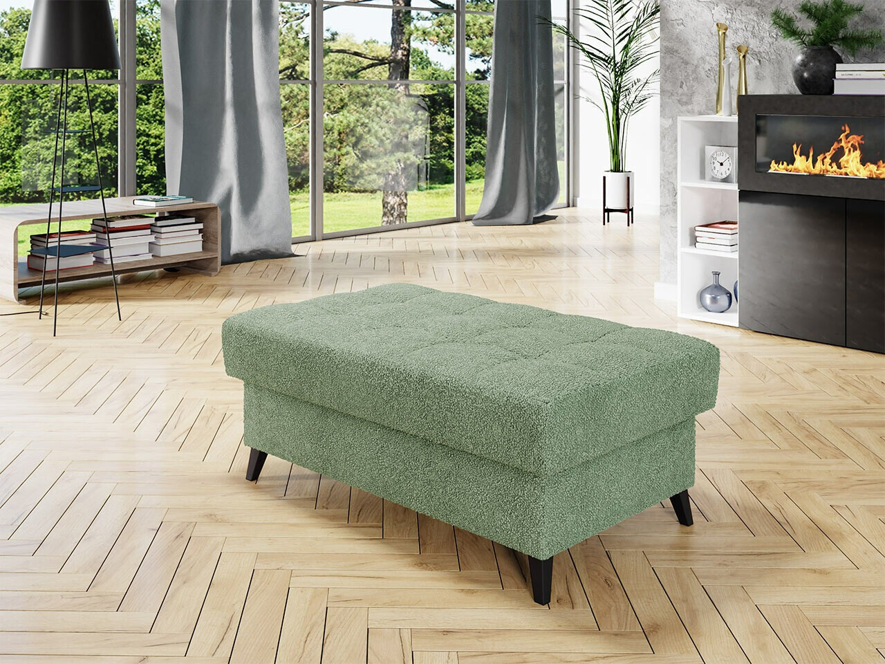 Gestoffeerde hocker Comfivo 236 (Boucle Abriamo 10)
