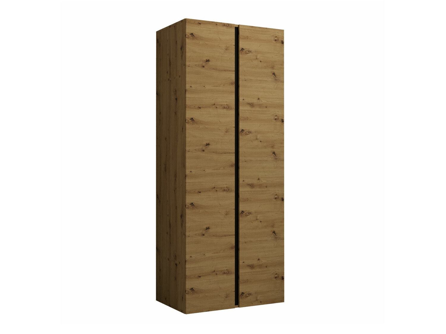 Kledingkast Pinis (Artisan eiken + Zwart)