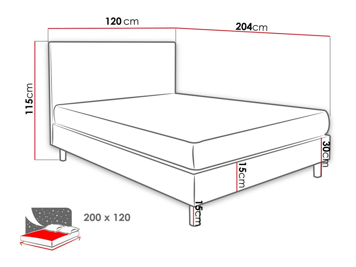 Boxspring Logan 100 (Solo 264)