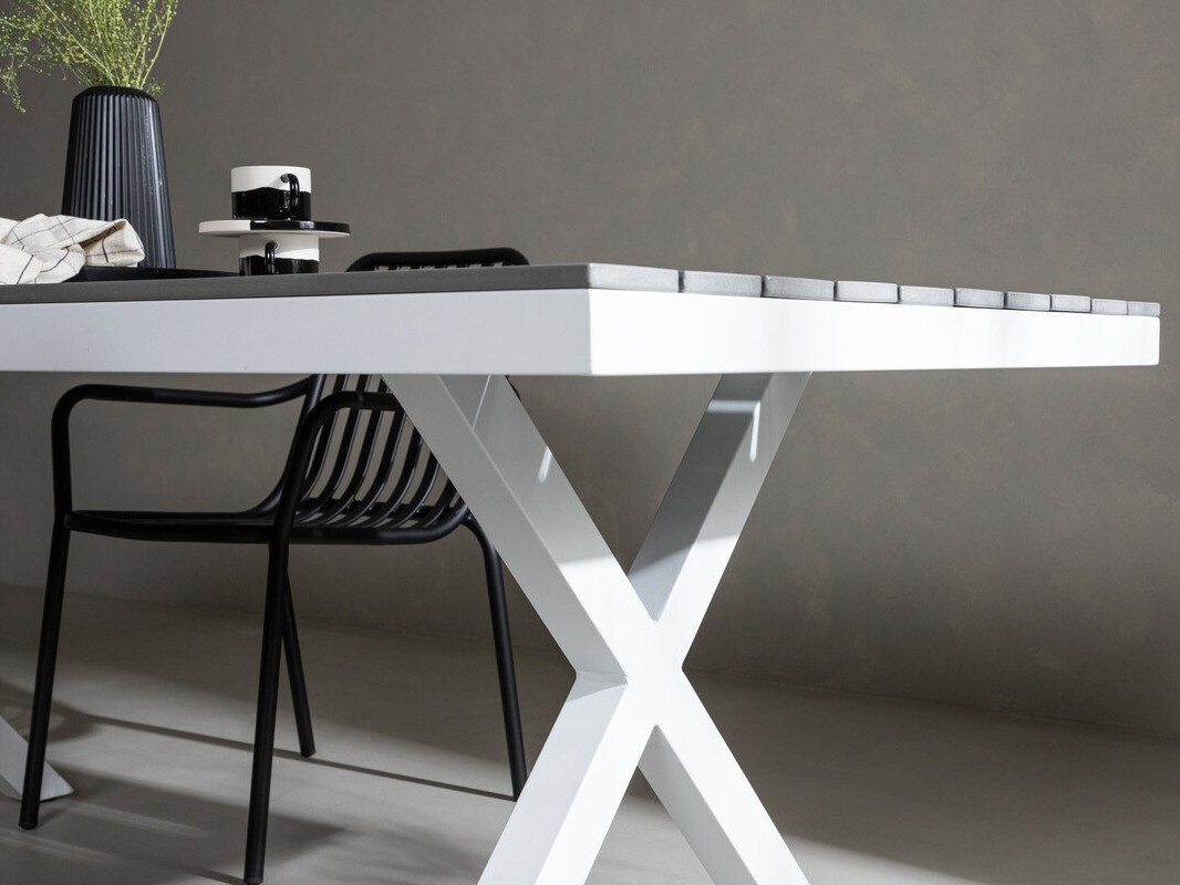 Outdoor tafel Dallas 3392 (Grijs + Wit)