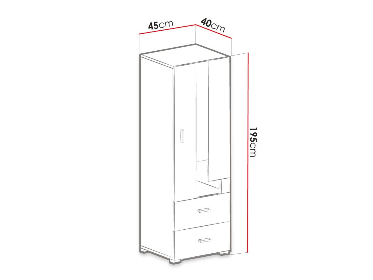 Boekenkast Omaha D130 (Gebleekt grenen + Paars)