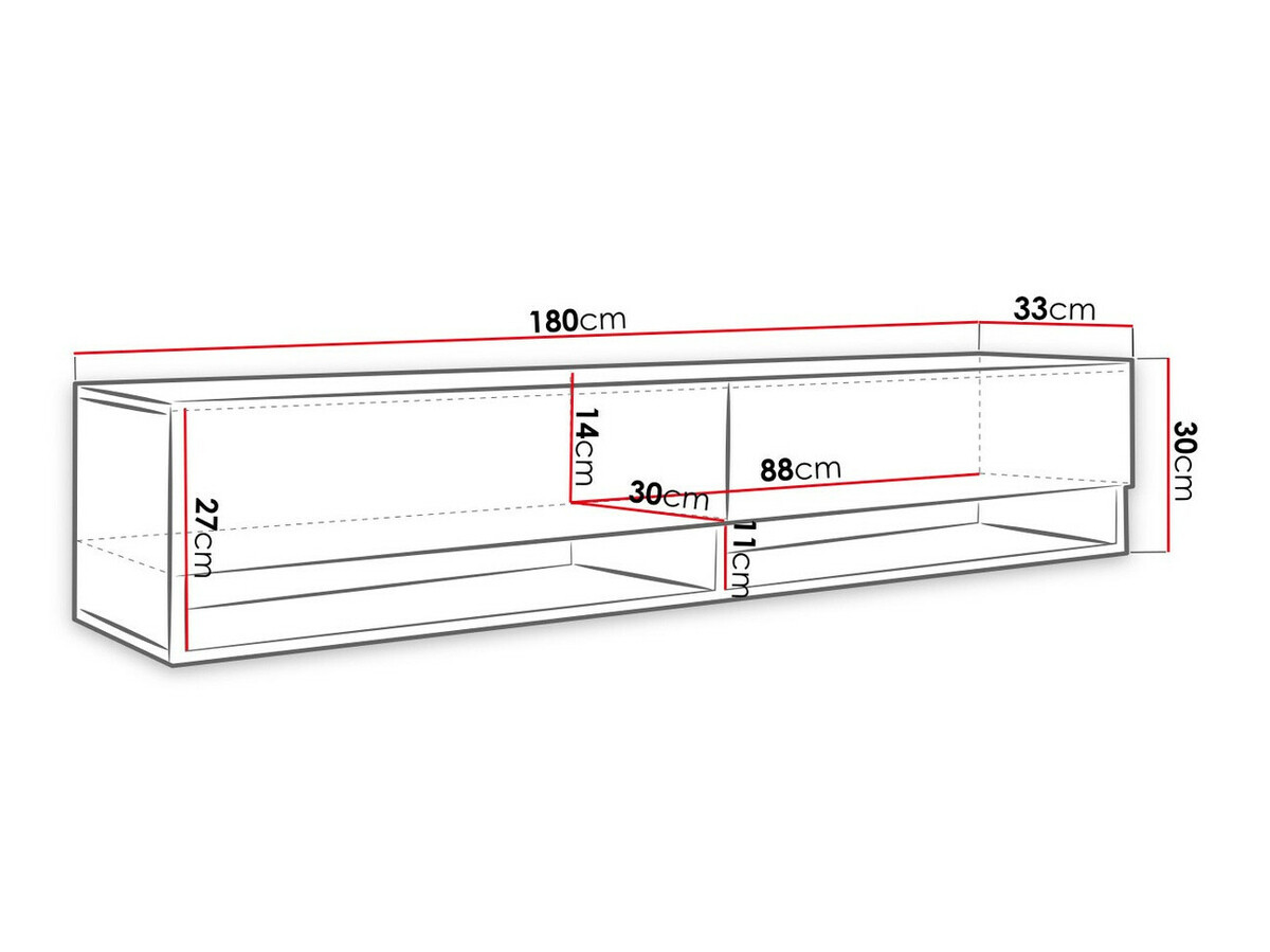 TV-meubel Sarasota 119 (Verouderd hout)