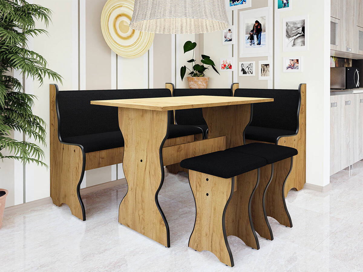 Keukenhoekmeubel Reading 100 (Ambachtelijke gouden eik + Hugo 100)