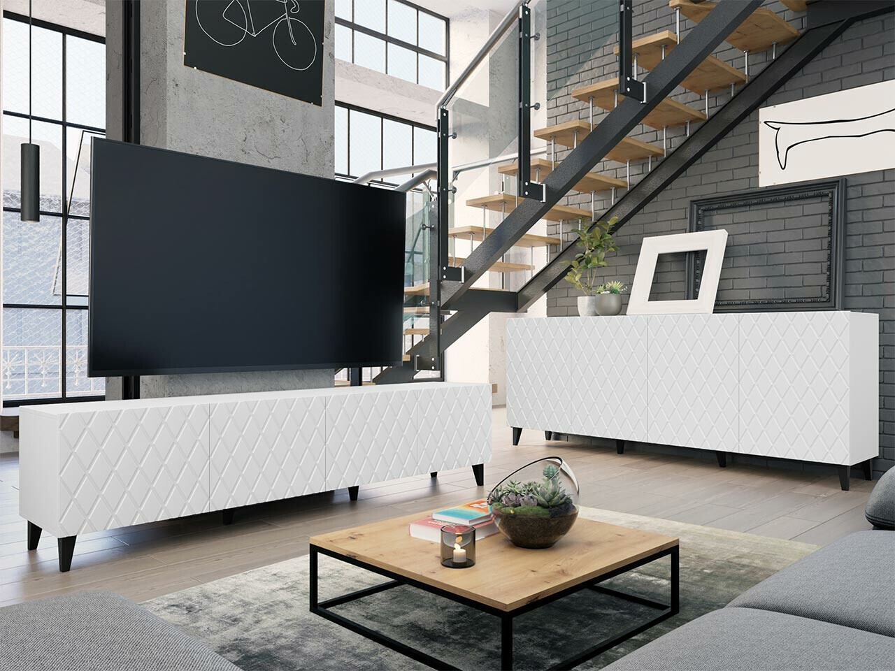 Woonkamerset Charlotte 188 (Wit)