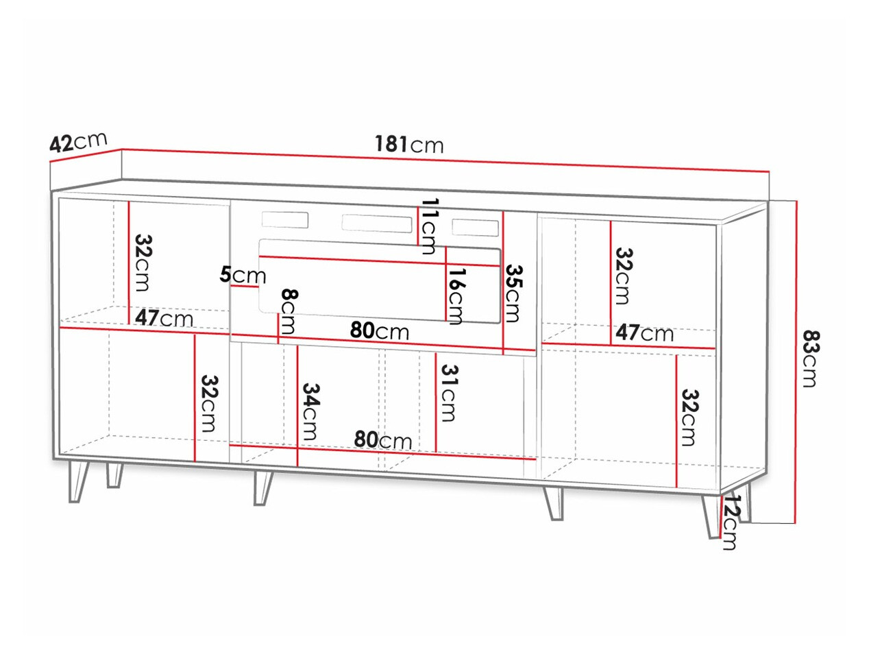 Dressoir Comes I (Wotan eik)