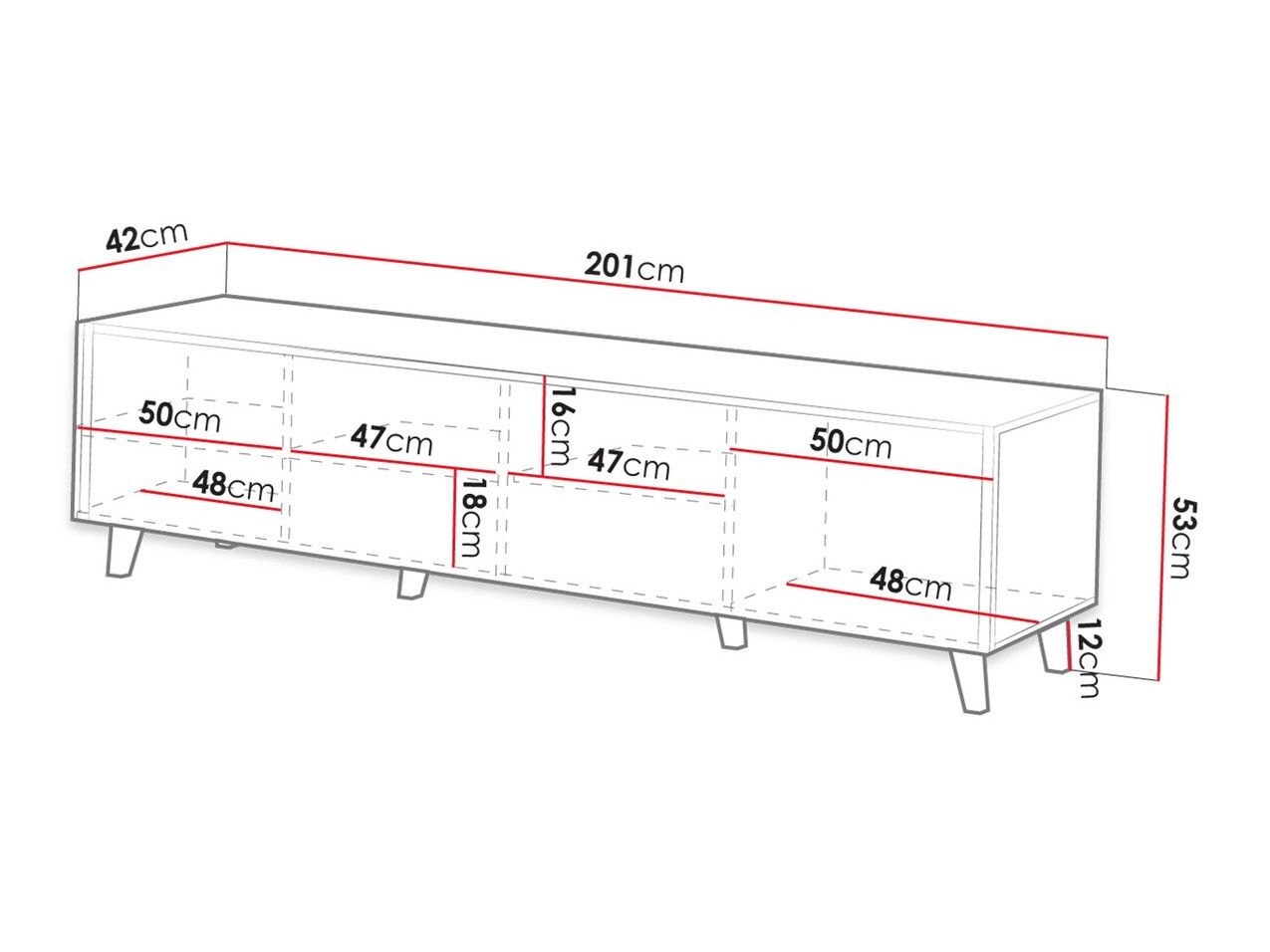 TV-meubel Remeta 103 (Wotan eik)