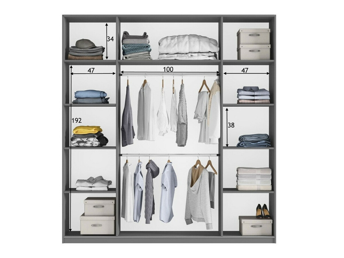 Kledingkast Honolulu 130 (Wit)