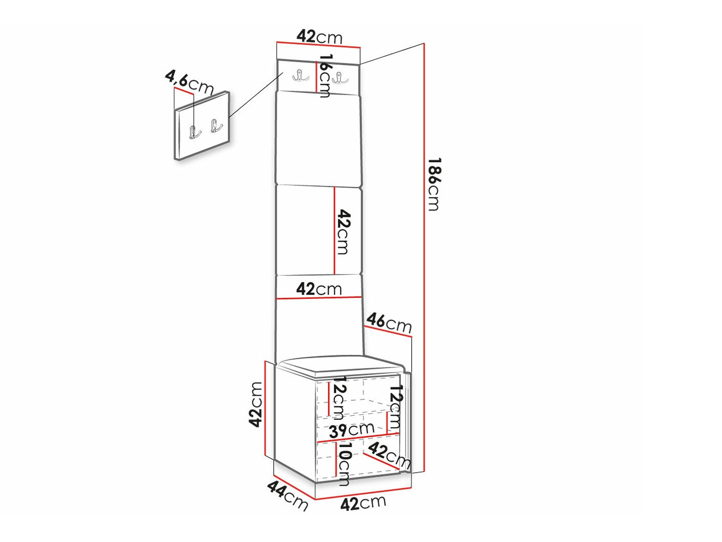 Gangmeubelset Hartford 378 (Wit)
