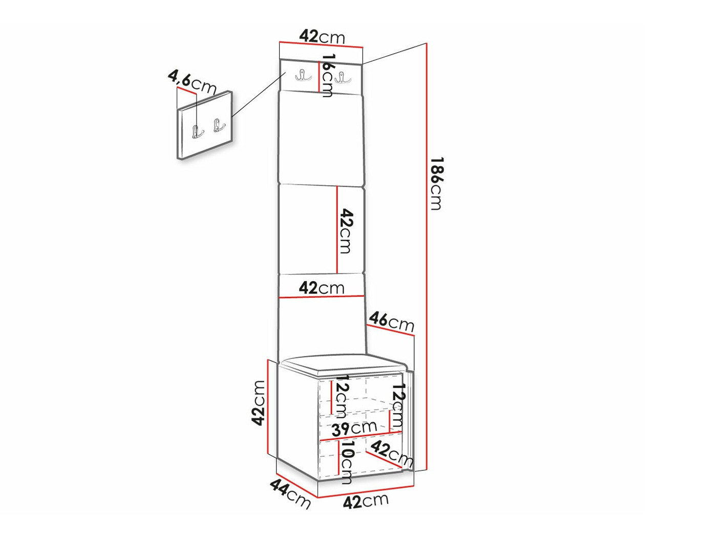 Gangmeubelset Hartford 378 (Wit)