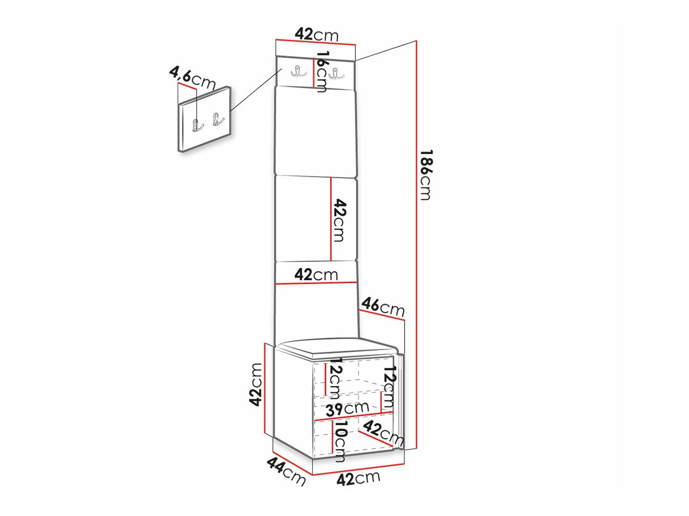 Gangmeubelset Hartford 378 (Wit)
