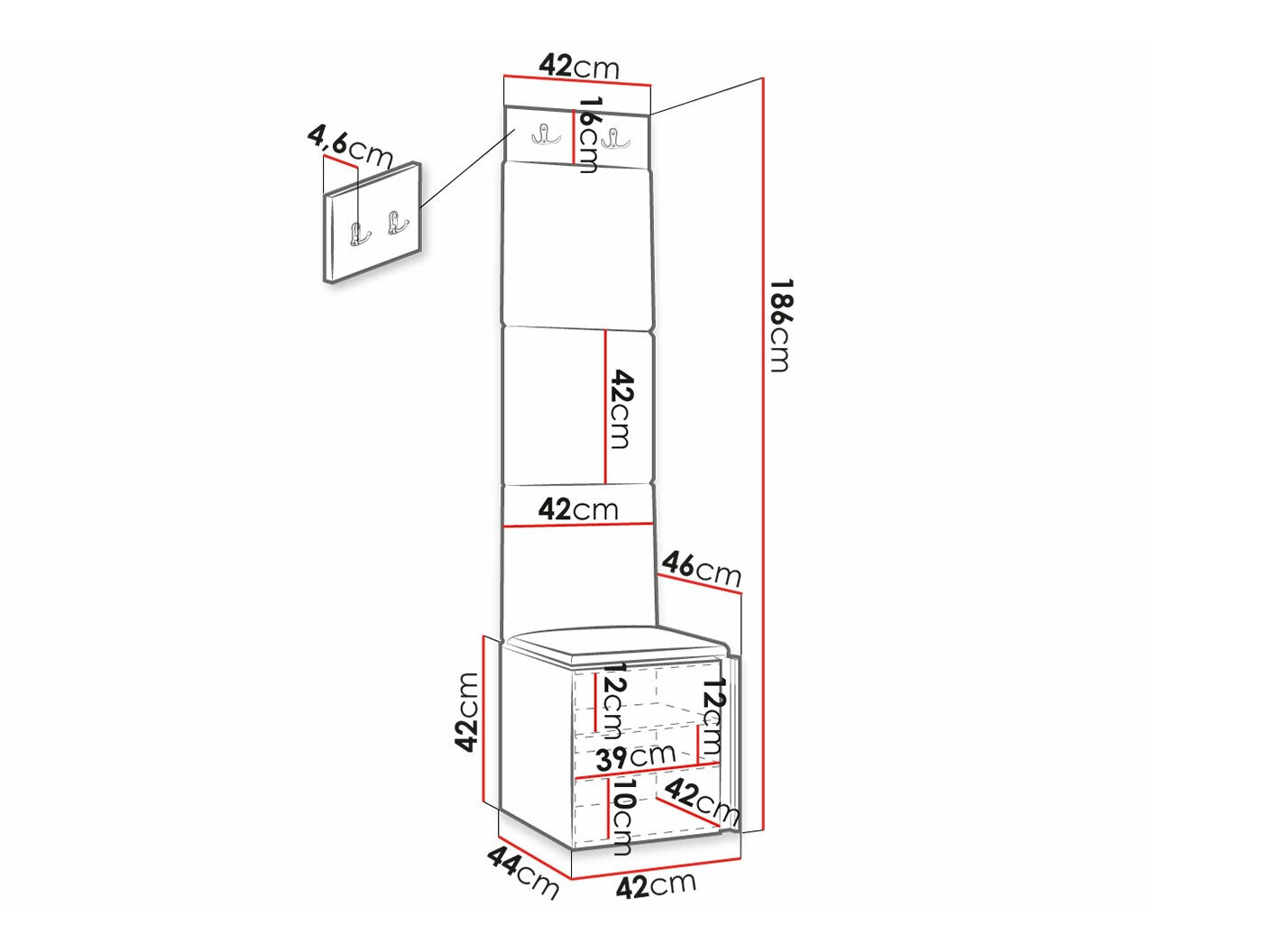 Gangmeubelset Hartford 378 (Zwart)