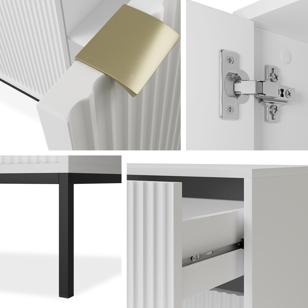 Ladekast Lima L100 (Wit + Zwart)