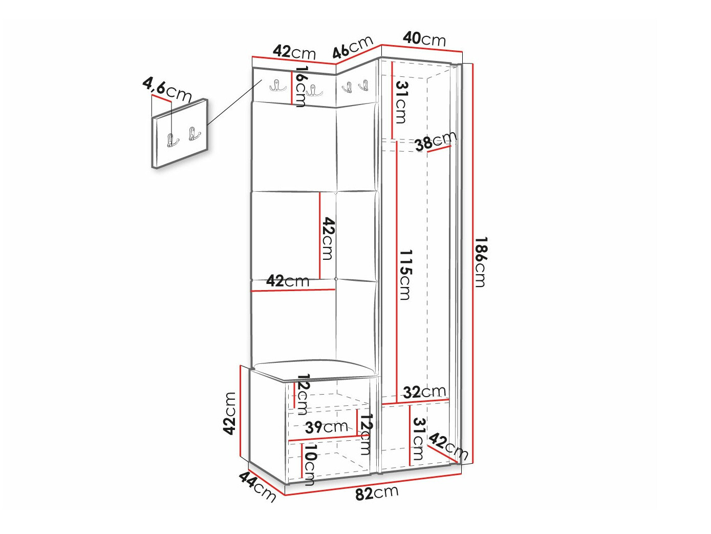Gangmeubelset Hartford 390 (Eco leder Soft 017)