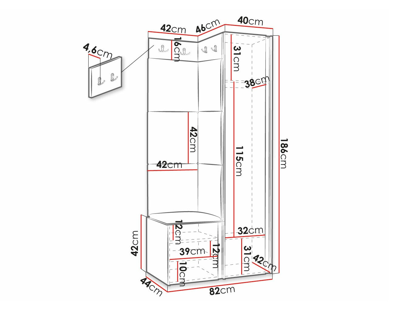 Gangmeubelset Hartford 390 (Manila 11)
