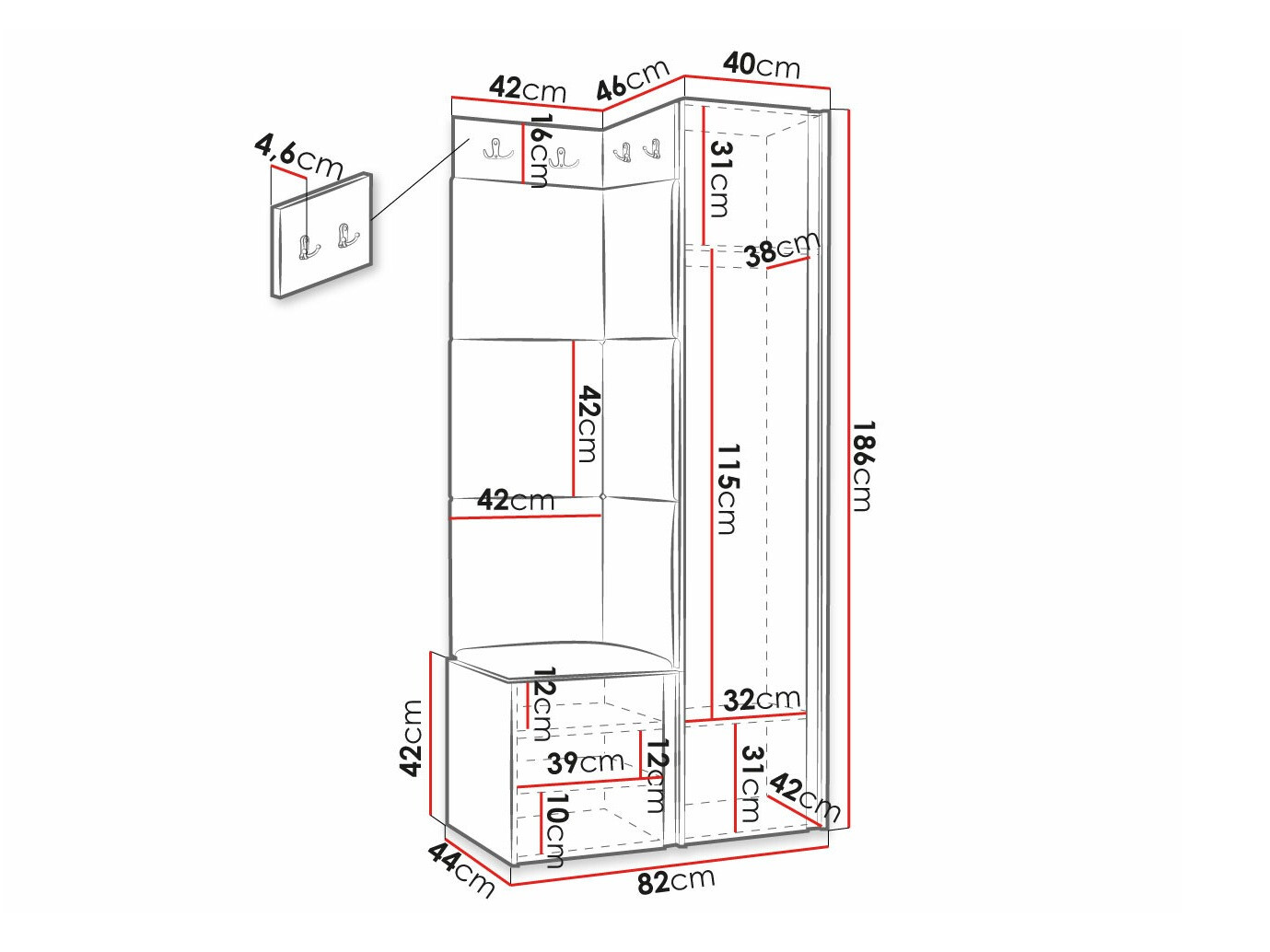 Gangmeubelset Hartford 390 (Manila 16)